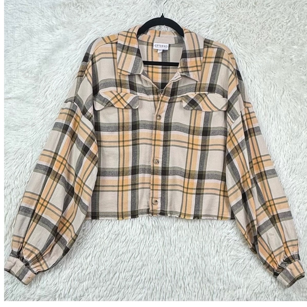 Shyanne Plaid Cropped Western Shirt XL